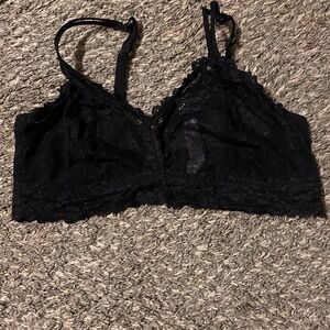 Savage X Fenty Midnight Black Lace Bralette Plus Size 2X